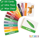 Spanish Flash Cards for Kids & Toddlers - 101 Cards - 202 Sides - Learn with Me - Objects, Numbers & Play Games - Great Value, Fun Learning and Educational Flashcards by TinyTreasures Baby Boutique