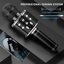 BlueFire 4 in 1 Karaoke Wireless Microphone with LED Lights, Portable Microphone for Kids, Great Gifts Toys for Kids, Girls, Boys and Adults (Black) by TinyTreasures Baby Boutique