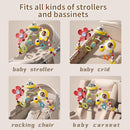 Musical Baby Stroller Arch Toys, Travel Car Seat Toys, Baby Play Arch Crib Accessory Toys, Mobile for Bassinet, Pram Activity Arch Bar Toys for Babies Infants by TinyTreasures Baby Boutique