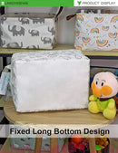 LANGYASHAN Rectangular Storage Bin Collapse Canvas Fabric Cartoon Storage Basket with Handles for Organizing Home Kitchen Boys and Girls Toys Office Closet Shelf Baskets (Rec Vehicle) by TinyTreasures Baby Boutique