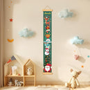 Personalized Name Growth Chart Wall Decor for Kids – Canvas Removable Height Chart Measuring Ruler 59" x 7.9" （Christmas Deer） by TinyTreasures Baby Boutique