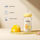 YOHKOH Natural Glass Baby Bottle with Natural Response Nipple, Newborn Anti-Colic Baby Bottles, Wide Neck Mushroom Cap Baby Bottle, Clear (Yellow, (5.4oz (Pack of 2)) by TinyTreasures Baby Boutique