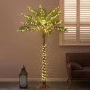 Birchlitland Lighted Palm Trees for Outside Patio 6FT 220 LED Fairy Lights, Artificial Palm Tree Lights Plug in for Home Pool Beach Decoration by CozyNest Decor
