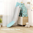 67i Toddler Slide for Indoor & Outdoor Play with Basketball Hoop, Anti-Slip Steps, 46.8in Baby Climber (Green) by TinyTreasures Baby Boutique