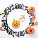 8 Pcs Spider Web Placemats - 15" Heat Insulation Table Mats - Hollow Out Spiderweb Coasters for Dining Table Halloween Decoration (Black) by CozyNest Decor