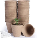 JERIA 50-Pack 3.15 Inch Peat Pots for Seedling with 50 Pcs Plant Labels,Outdoor Garden Germination Nursery Pots,Biodegradable Seed Starter Pots Kits by GreenHaven Gardens
