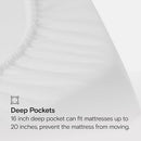 SIJO Mattress Protector, 100% Waterproof, Cooling, Ultra Soft, Noiseless, 16 inch Deep Pocket, Best Overall Mattress Protector Award Winner by Apartment Therapy (Queen) by TinyTreasures Baby Boutique