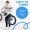 Balance Bike: for Big Kids Aged 4, 5, 6, 7, 8 and 9 Years Old - No Pedal Sport Training Bicycle | 16inch Wheel by TinyTreasures Baby Boutique