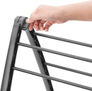 Whitmor Spacemaker Folding Drying Rack, Indoor Clothes Organizer with Patent-Pending Design, Space Saving, 6" L x 26" W x 51.5" H, Black by TinyTreasures Baby Boutique