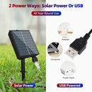 Solar American US Flag Lights [Solar & USB 2 Power Way], 420 LEDs Waterproof USA Net Lights, 6.75 FT x 3.53 for Garden, 4th of July, Independence Day Decoration by GreenHaven Gardens