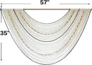 Macrame Wall Hanging Handcrafted Boho Wall Decor Bead Woven Wall Hanging for Bedroom, Living Room, Entryway, Farmhouse or Nursery Bohemian Home Aesthetic 57"x35" by CozyNest Decor