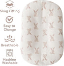 Little Jump Cotton Muslin Baby Lounger Covers, 2 Pack, Soft Removable Slipcovers for Newborn Infant Lounger, for Girls Boys (Bunny) by TinyTreasures Baby Boutique