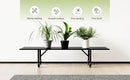 Zhongma One Tier Metal Plant Stand with Wheels,(45.67 L x 8.66 W x 10.3 H) Heavy Duty Plant Holder for Home, Window,Garden, Plant Lovers, Display Stand by GreenHaven Gardens