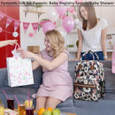 Diaper Bag Backpack Tote for Women Large Capacity, Multifunctional Waterproof Baby Bag with Insulated Pockets For Baby Girl Boy Mama, Maternity Bag Floral Painting by TinyTreasures Baby Boutique