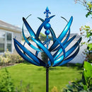 LimeHill Wind Spinner for Yard and Garden - Large Metal Kinetic Wind Sculptures, Yard Art Outdoor Decor (27 x 91 inches) by CozyNest Decor