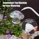 NiHome Iridescent Glass Mushroom Plant Self Watering Globes 3-Pack, Electroplated Hand-Blown Glass Automatic Plant Hydration System for up to 3 Weeks, Easy Refill Design with Adjustable Flow Rate by GreenHaven Gardens