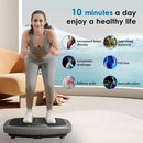 Vibration Plate Exercise Machine - Whole Body Workout Vibration Platform Lymphatic Drainage Machine for Weight Loss Home Fitness with Resistance Bands Remote by CozyNest Decor