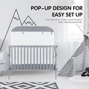 Porayhut Portable Baby Crib Net Safety Mesh Tent,Pop up Infant Mosquito Net, See Through Canopy Netting Cover for Baby&Toddler to Keep Baby from Climbing Out. by TinyTreasures Baby Boutique