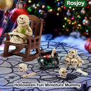 Halloween Fun Miniature Mummy Figurine,Gothic Horror Resin Mummy Decor,for Bookshelf Decor,Desk Trinkets,Collectible,Party Gifts by CozyNest Decor