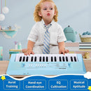 Kids Piano Keyboard, 37 Keys Portable Music Keyboard Early Learning Educational Electronic Music Piano Instrument Toys for 3 4 5 6 Year Old Boys and Girls (Blue) by TinyTreasures Baby Boutique