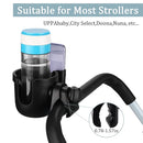 Suranew Universal Stroller Cup Holder, Adjustable Drink Holder with Phone Holder for Baby Stroller, Wheelchair, Walker, Bike, Scooter, Gifts for Family Member. by TinyTreasures Baby Boutique