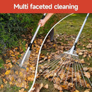 Adjustable Garden Metal Rake -32 to 63 Inch ,Hand Weed Collapsible Camping Landscape Dethatcher Rake for Leaves Shrub Yard Lawns,Leveling Yard Tool,Black by GreenHaven Gardens