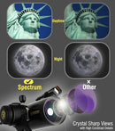 SpectrumOI TourStar Pro 70 AZ Maksutov Telescope for Adults High Powered, Premium Maksutov AZ 70mm Aperture 750mm Focal Length with Aspherical Eyepiece by TinyTreasures Baby Boutique