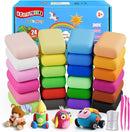 ifergoo Modeling Clay - 24 Colors Air Dry Clay, DIY Magic Clay with Tools and Munuals, Kids Toys Set for Boys and Girls by TinyTreasures Baby Boutique