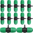 MDEOOSKY 12 Pcs Barbed Tee 1/2 Inch Tubing (1/2" ID X 0.6-0.63" OD) 16mm To 1/4 Inch Irrigation Tube Anti-Drop Barbed Tee Hose Fittings Drip Parts Twist Locked 3 Way Connectors(Fits 13mm ID / 4mm ID) by GreenHaven Gardens