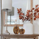naturevibe 7.5/5.5 Inches Elegant Feathered Pumpkin Decor,Set of 2 Thanksgiving Decorations Natural Feather Pumpkins as Fall Home Decor,Centerpieces for Tables or Autumn Harvest Gifts by CozyNest Decor