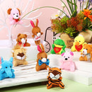 Zhanmai 100 Pcs Mini Plush Stuffed Animal Bulk Small Animal Toys Keychain Party Favors Easter Egg Stuff for Kids Birthday Valentine Carnival Classroom Prizes Gift Goodie Bag Filler(Cute Style) by TinyTreasures Baby Boutique