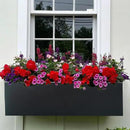 Metal Railing Planter Box, 30 Inch Balcony Planters with Adjustable Brackets, Large Hanging Planters for Outdoor Fence Deck by GreenHaven Gardens