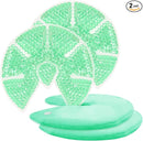 Hot/Cold Breast Gel Bead Ice Packs Breast Cooling/Heat Pads Relief for Breastfeeding, Nursing Pain, Mastitis, Engorgement, Swelling, Plugged Ducts | Boost Milk Let-Down & Production,2 Pack (Green) by TinyTreasures Baby Boutique