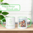 Personalized Mothers Day Coffee Mug, Custom Mum Photo Text 11 Oz Ceramic Mug, Customized Mom Picture Name Tea Cup, Unique Gift Idea,Taza Cafe Personalizadas Fotos, Custom Gifts Women Men, Light Green by TinyTreasures Baby Boutique
