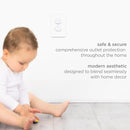 Ubbi Outlet Covers for Child Safety, Plug Protectors, Baby Proofing, Safe & Secure Electrical Plug Covers, White, 24 Count by TinyTreasures Baby Boutique