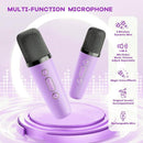 YLL Mini Karaoke Machine with 2 Wireless Microphones, TOP Kids Gifts for Girls Ages 3, 4, 5, 6, 7, 8, 9,10,11,12 +Year Old, 4-12 Years Old Birthday Toy Gift for Girls Boys Party (Purple) by TinyTreasures Baby Boutique
