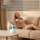 Aesthetic 2-in-1 Humidifier Oil Diffuser with 360° Rotating Raindrop & 7 LED Mood Lights,Ultrasonic Quiet Cool Mist Humidifier for up to 24 Hrs,Ideal Holiday Gifts for Home by TinyTreasures Baby Boutique