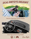 24V Ride on Toys for Big Kids, Licensed Ford Bronco Raptor Electric Car 2 Seater with Remote Control, Kids Ride on Cars w/ 2-Seater, 4.3 Mph Max Speed, Soft Start Function (24V, Black) by TinyTreasures Baby Boutique