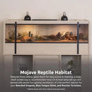 New Age Pet ECOFLEX 60-Inch Mojave Reptile Lounge in Maple- Durable, Moisture-Resistant Wood Plastic Composite Habitat with Vented Side Panels, Removable Sliding Glass Doors & Lock by CozyNest Decor