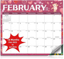 2025-2026 Magnetic Fridge Calendar 18 Monthly Magnetic Calendar for Refrigerator 2025-2026 Wall Calendar Planner Runs from February 2025 Until July 2026 Easy Organizing Markers Tearable (Festive) by TinyTreasures Baby Boutique