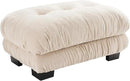 Ottoman - Light Coffee by CozyNest Decor