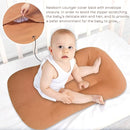 Muslin Baby Lounger Cover, Baby Padded Lounger Cover, Infant Floor Seat Cover, Organic Cotton Removable Slipcover Fits Newborn Lounger for Boys and Girls(Light Brown) by TinyTreasures Baby Boutique