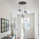 KCO Lighting 3 Pendant Light Fixtures Ceiling Hanging Large Glass Cluster Chandelier Nordic Mercury Glass Pendant Light Modern Cluster Pendant Light Fixture by CozyNest Decor