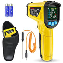 MESTEK Infrared Thermometer Laser Temperature Gun, -58°F to 1472°F (-50~800°C), Non-Contact Digital IR Thermometer Temp Gun Gun with Color LCD for Cooking Pizza Oven, Adjustable Emissivity by TinyTreasures Baby Boutique