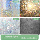 HIDBEA Window Privacy Film Static Clings, Rainbow Window Film, 3D Decals Non-Adhesive Window Vinyl Film for Home Door, 23.6 Inch x 6.5 Feet by CozyNest Decor