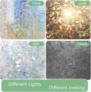 HIDBEA Window Privacy Film Static Clings, Rainbow Window Film, 3D Decals Non-Adhesive Window Vinyl Film for Home Door, 35.4 Inch × 6.5 Feet by CozyNest Decor