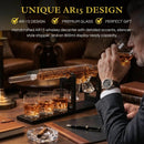 AR15 Whiskey Gun Decanter Set 1000 ml & 4 12oz Bullet Glasses by The Wine Savant