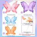 Havawish 4 Pcs Gaint Butterfly for Party Decorations 19.7"/ 11.81" 3D Crepe Paper Hanging Large Butterfly for Women, Flower Paper Party Decorations for Spring Wedding Birthday Garden Nursery Decor by GreenHaven Gardens