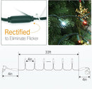Brizled Red & White Christmas Lights, 33ft 100 LED Christmas String Lights, 5MM Wide Angle Xmas Tree Light Connectable, 120V UL Certified Mini Xmas Light for Indoor Outdoor Tree Room Party, Green Wire by TinyTreasures Baby Boutique