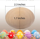 CALPALMY 24 Pieces Wooden Eggs - Life-Size, Reusable Fake Easter Eggs for Painting, Decorating, Crafting, Pretend Play, Faux Food Display, Nest Box Training by TinyTreasures Baby Boutique